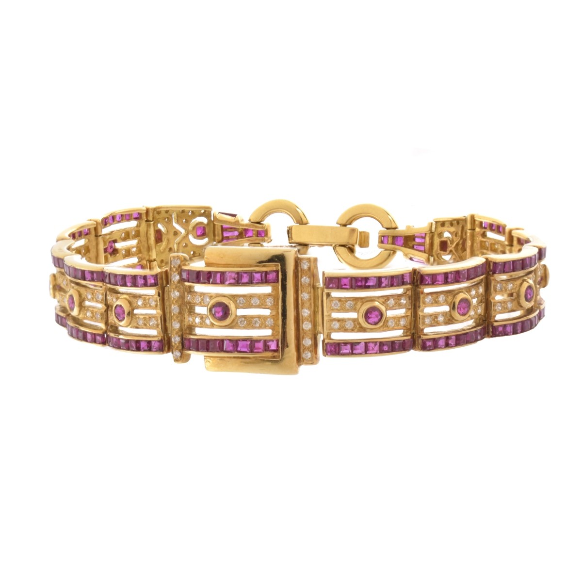 Ruby, Diamond and 18K Bracelet