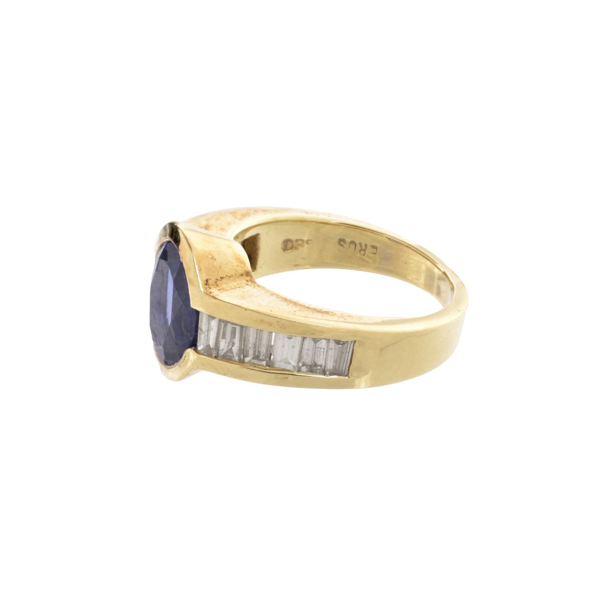 Tanzanite, Diamond and 14K Ring