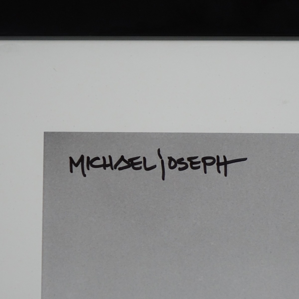Michael Joseph Hand Signed Print