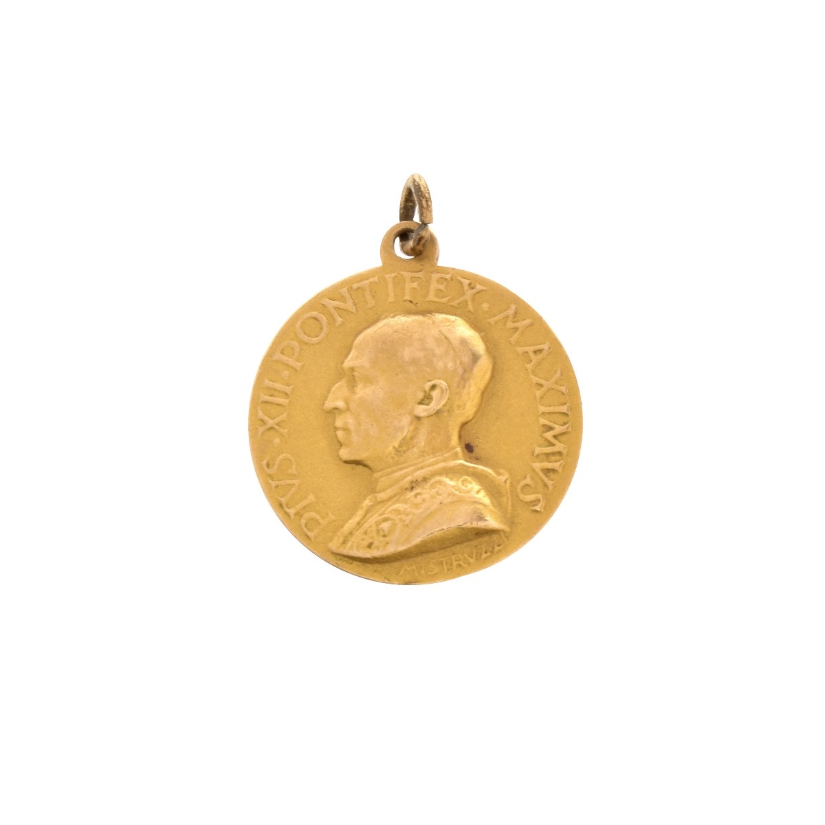 Pope Pius XII 14K Pendant