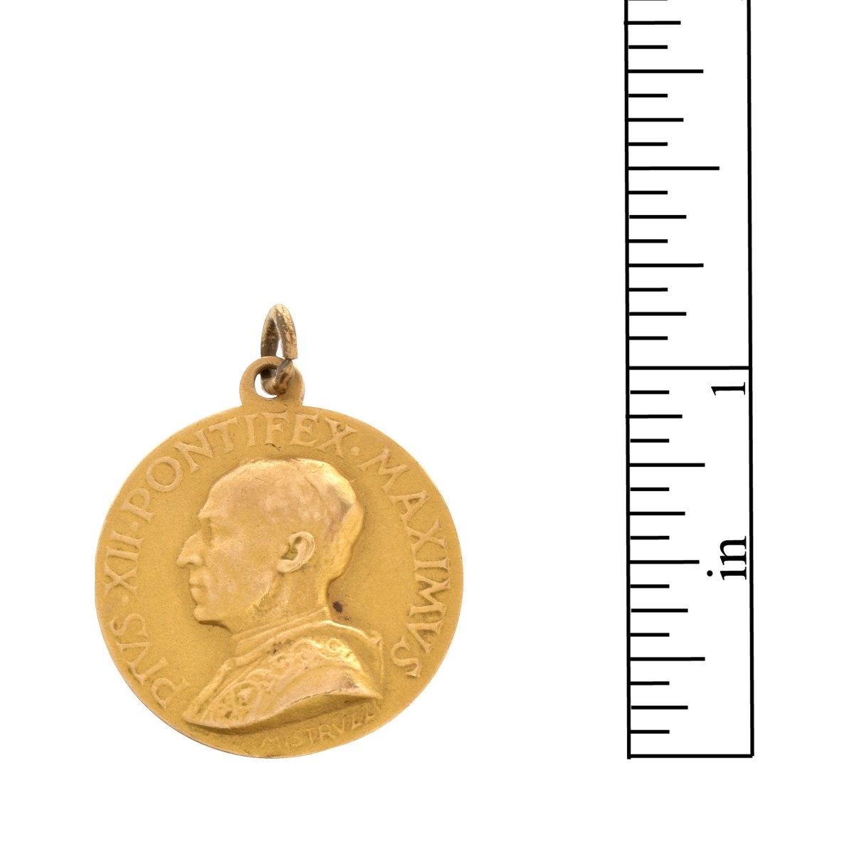 Pope Pius XII 14K Pendant