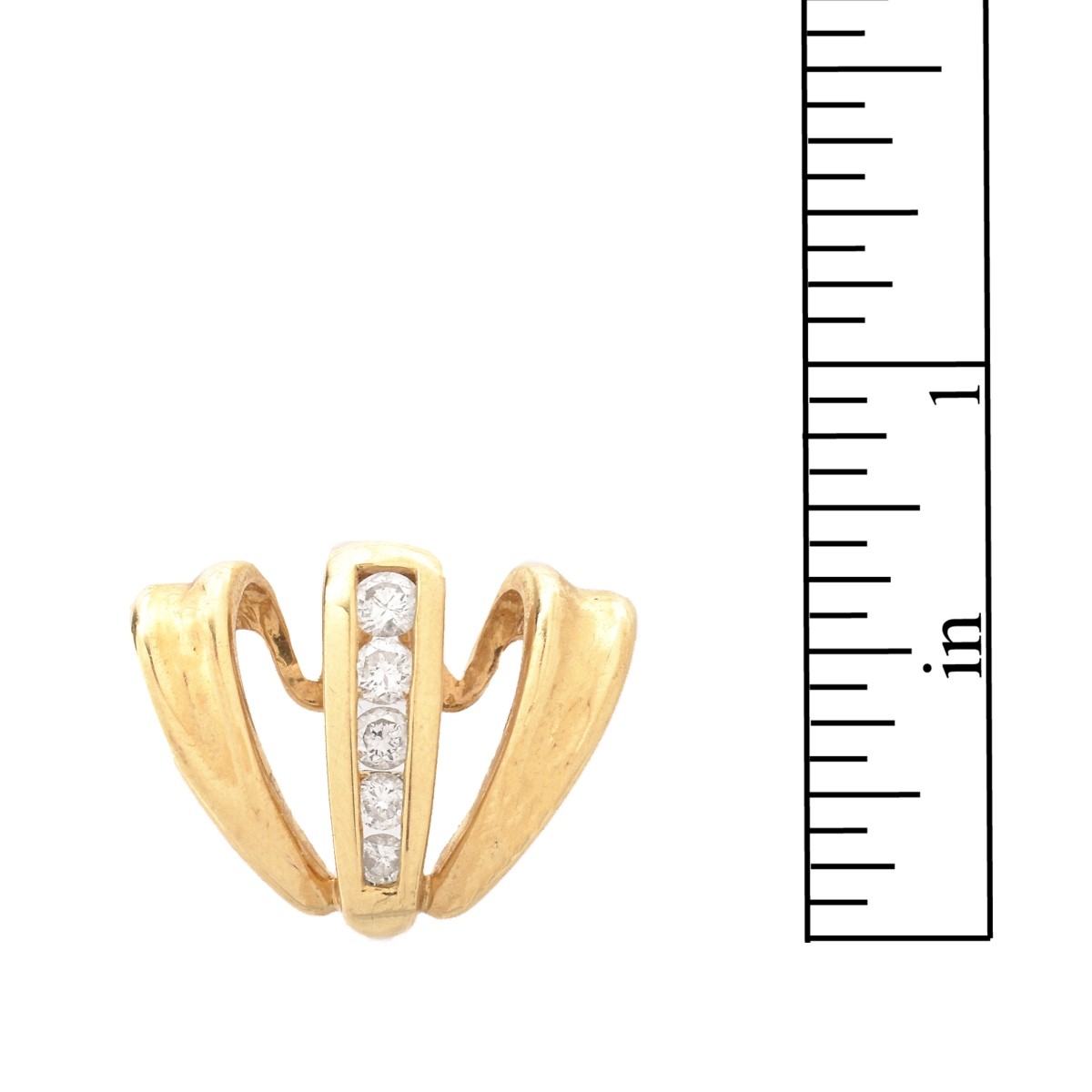 Diamond and 14K Pendant