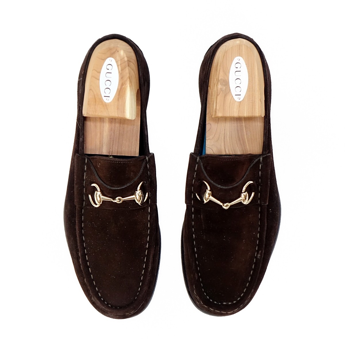 Pair of Gucci Loafers with Stretchers