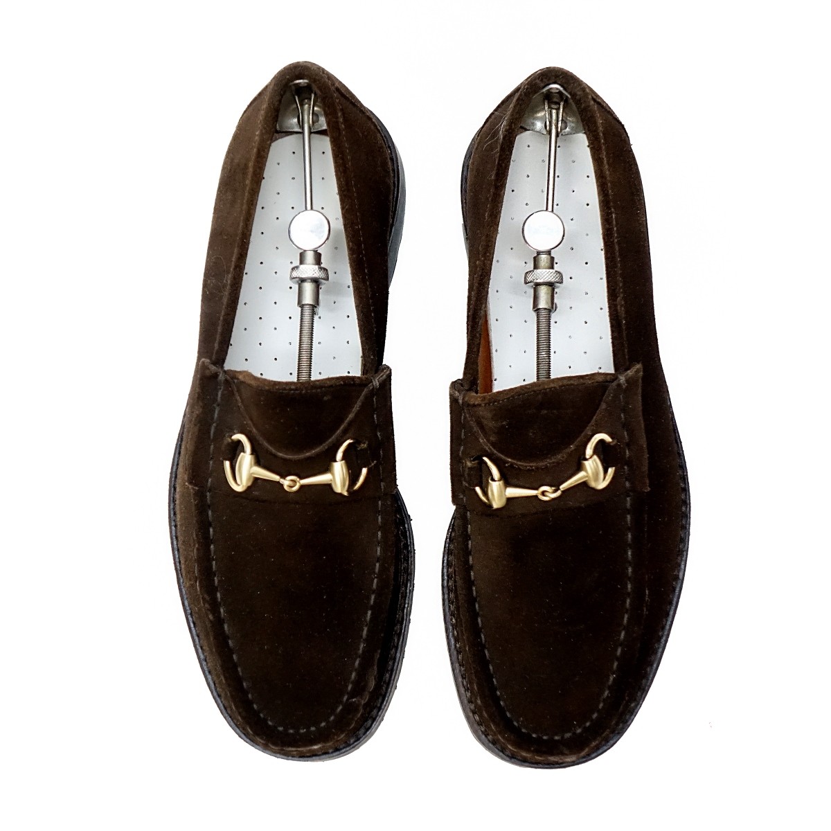 Pair of Gucci Loafers with Stretchers