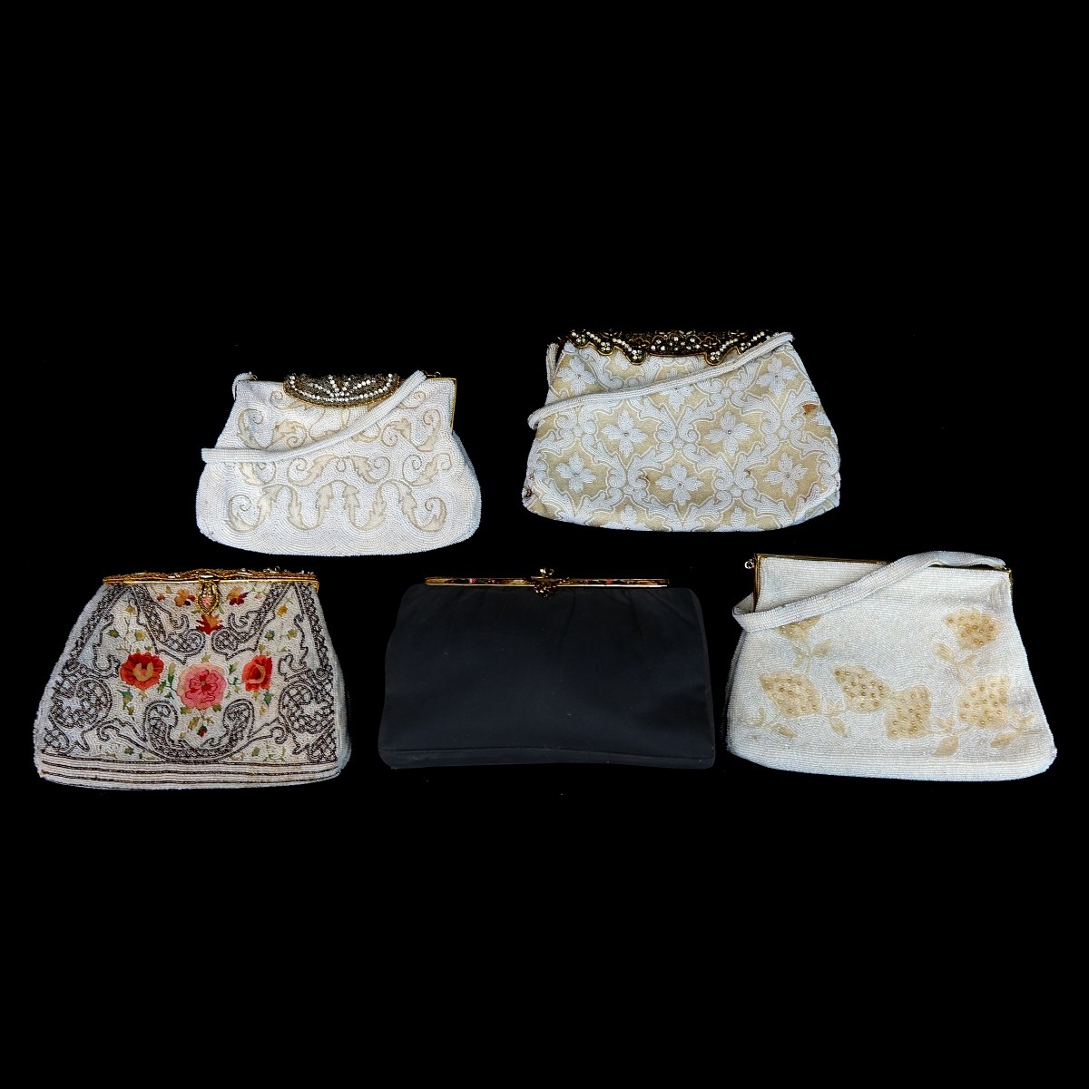 Five Vintage Evening Handbags