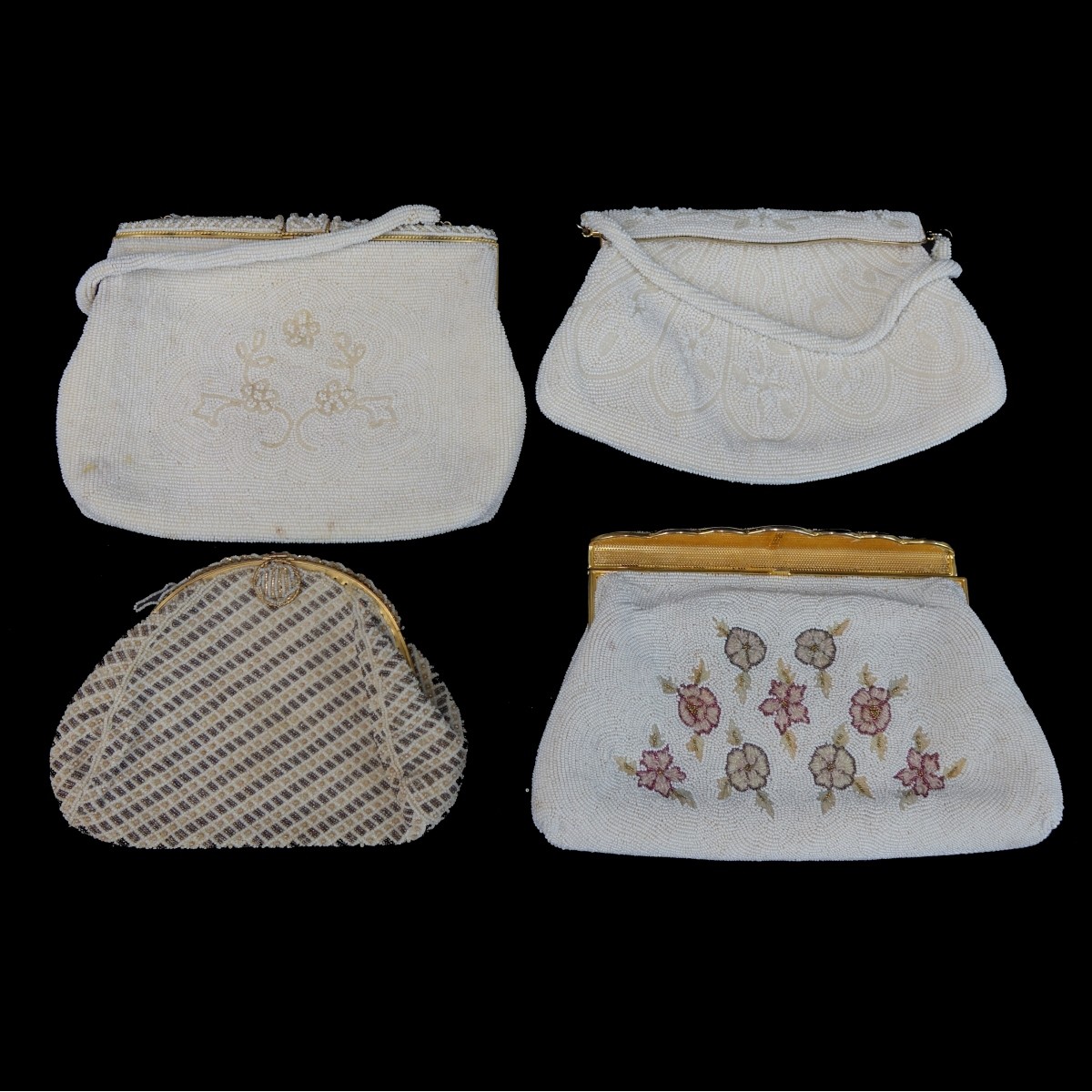 Four Vintage Beaded Evening Bags