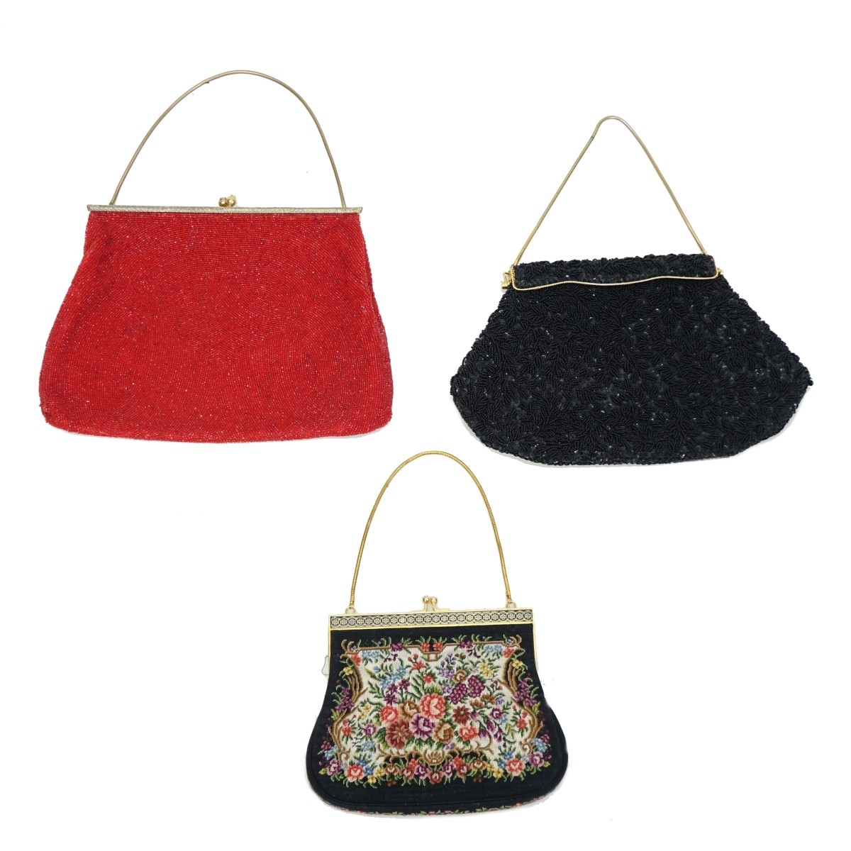 Three Vintage Evening Bags