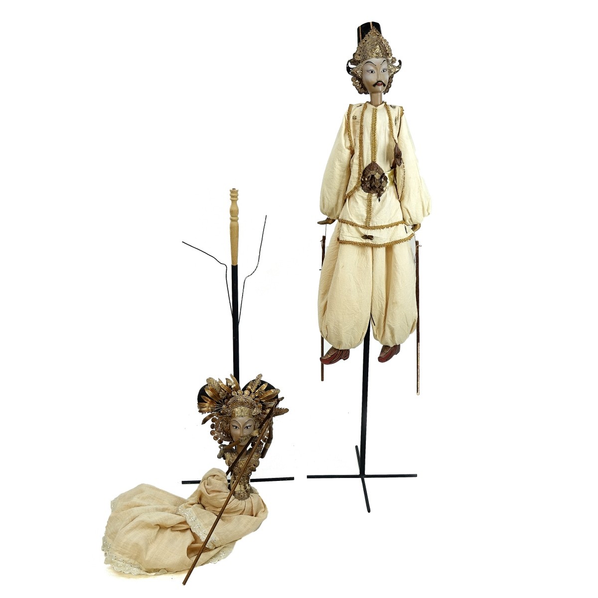 Pair of Large Thai Marionettes