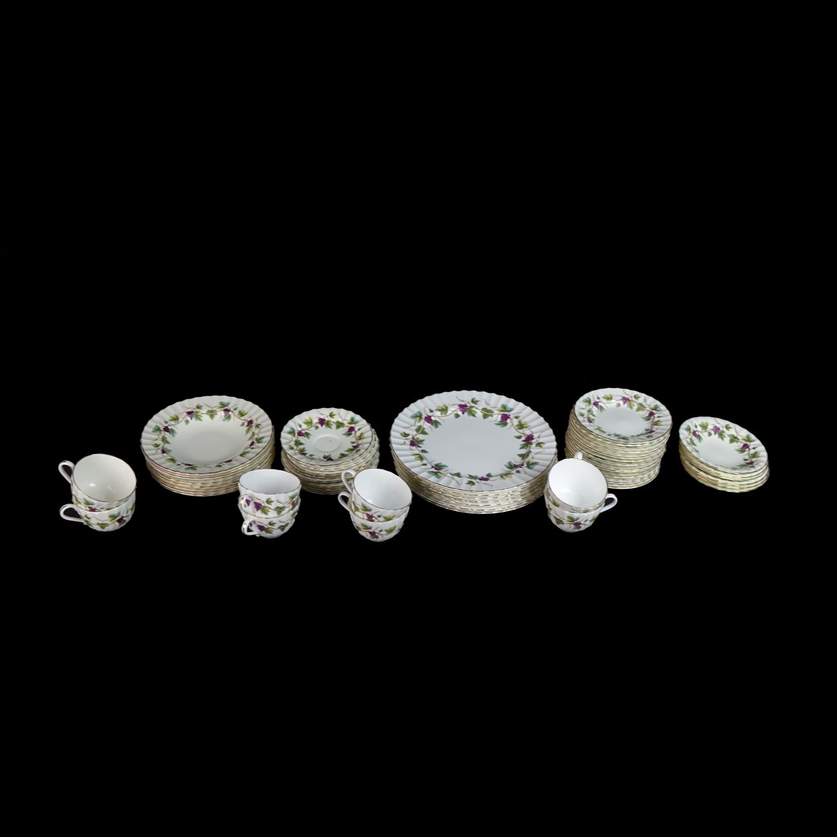 (53) Pc. Royal Worcester "Bacchanal" Dinnerware