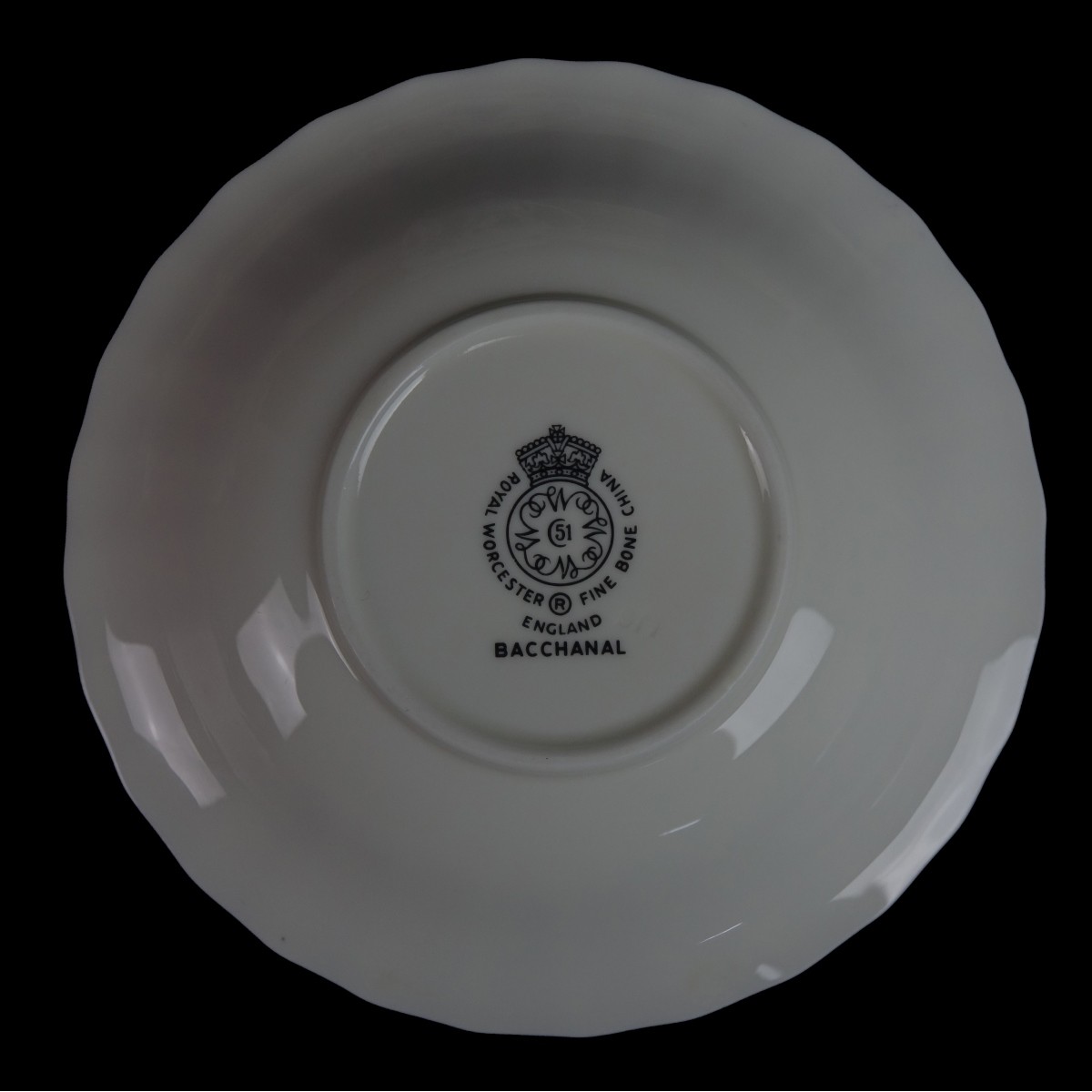 (53) Pc. Royal Worcester "Bacchanal" Dinnerware