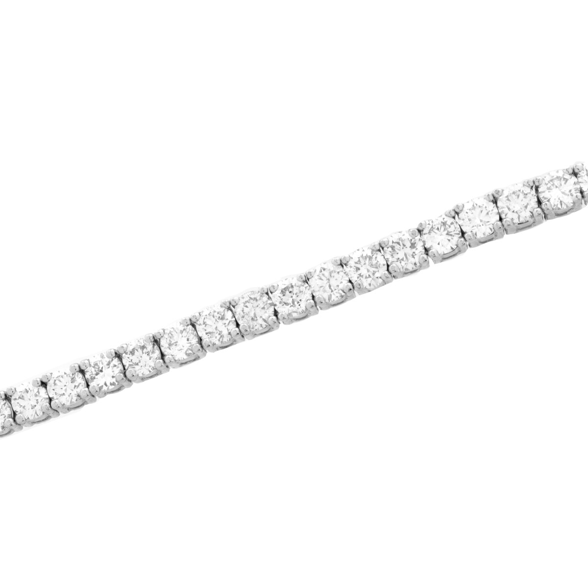 Diamond and Platinum Tennis Bracelet