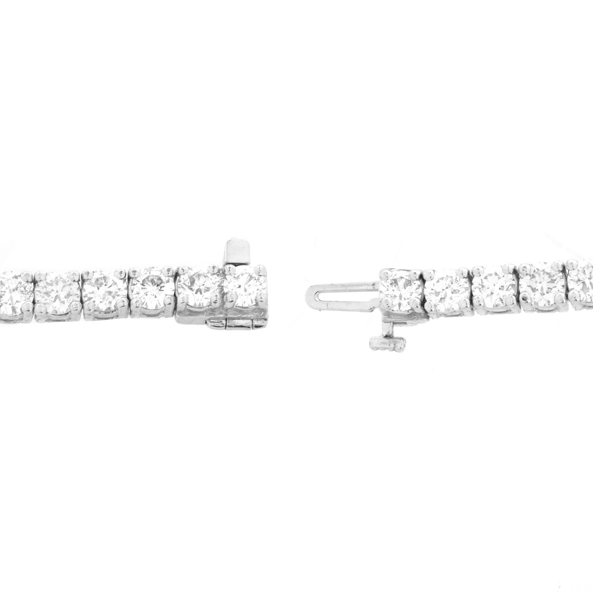 Diamond and Platinum Tennis Bracelet