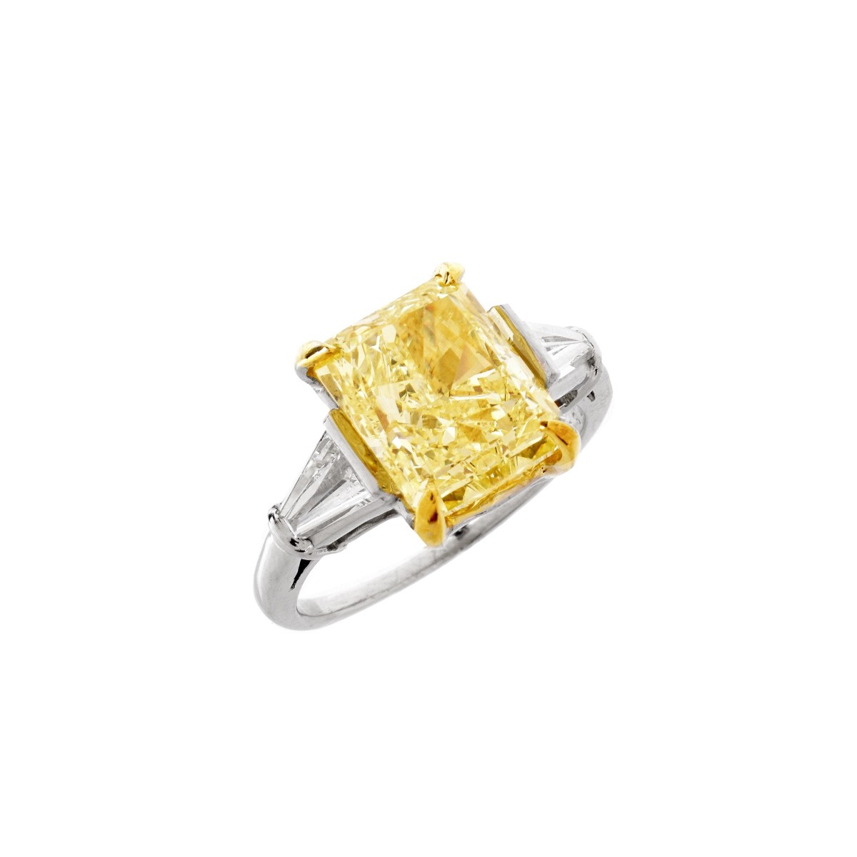 5.99 Fancy Yellow Diamond Engagement Ring