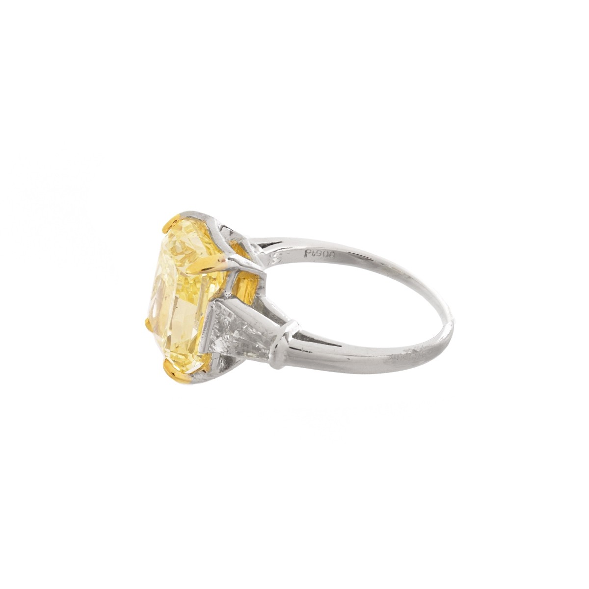 5.99 Fancy Yellow Diamond Engagement Ring