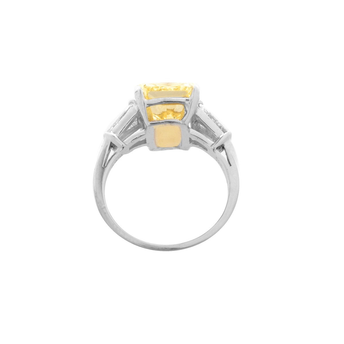 5.99 Fancy Yellow Diamond Engagement Ring