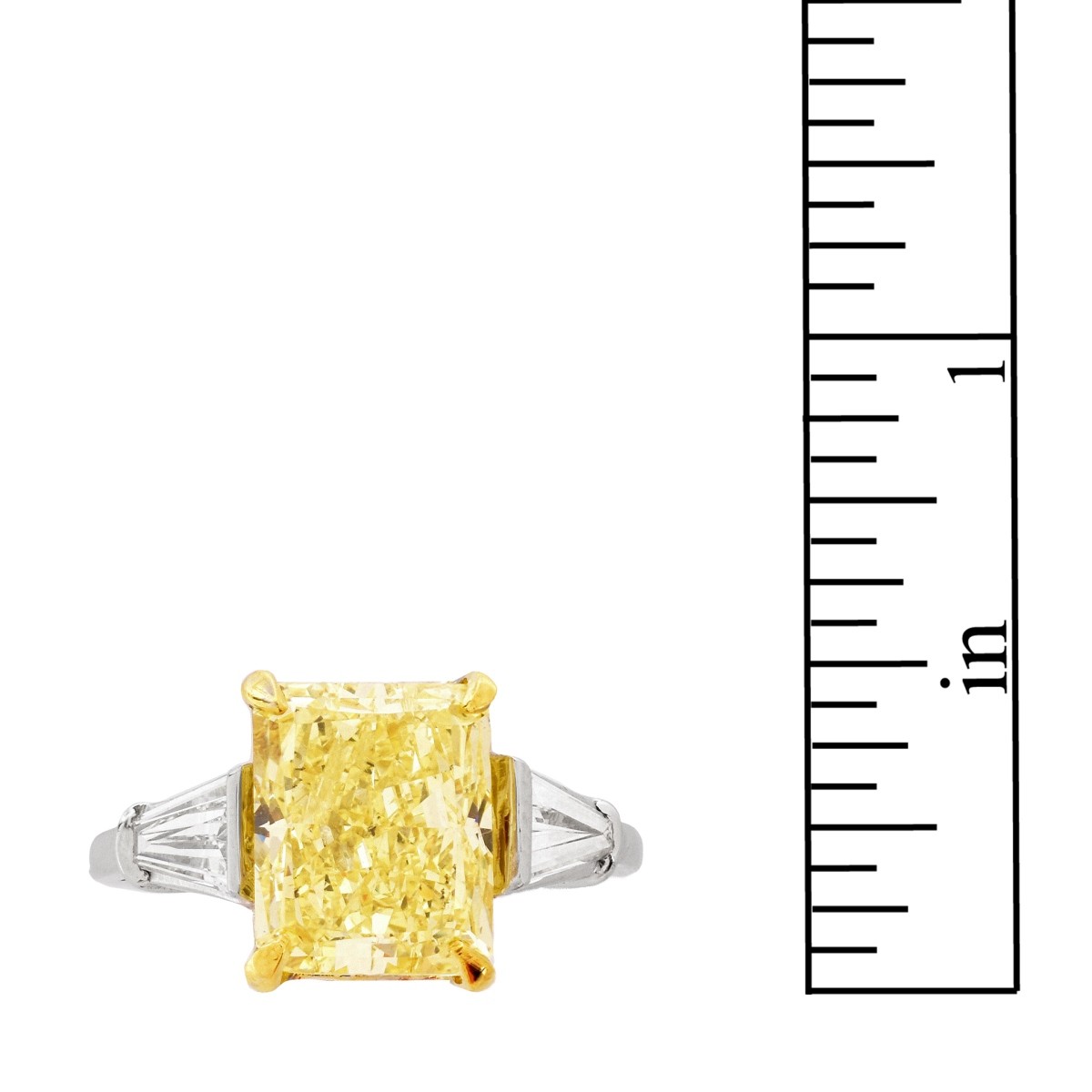 5.99 Fancy Yellow Diamond Engagement Ring