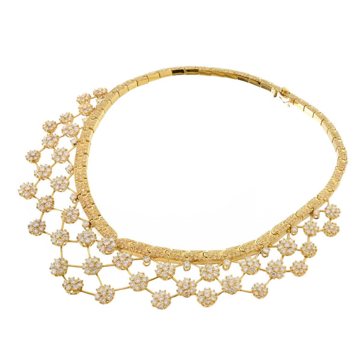 Diamond and 18K Bib Necklace