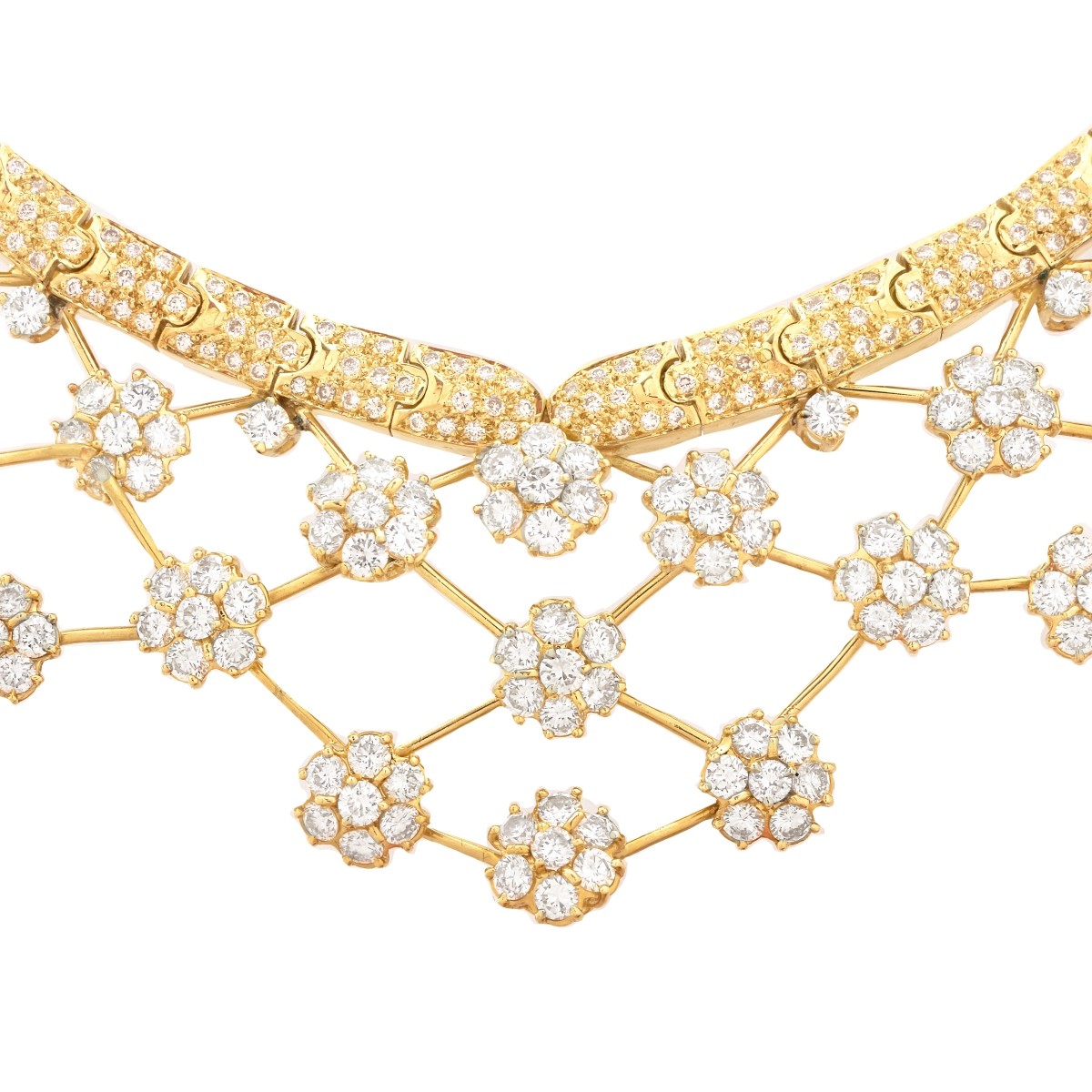 Diamond and 18K Bib Necklace