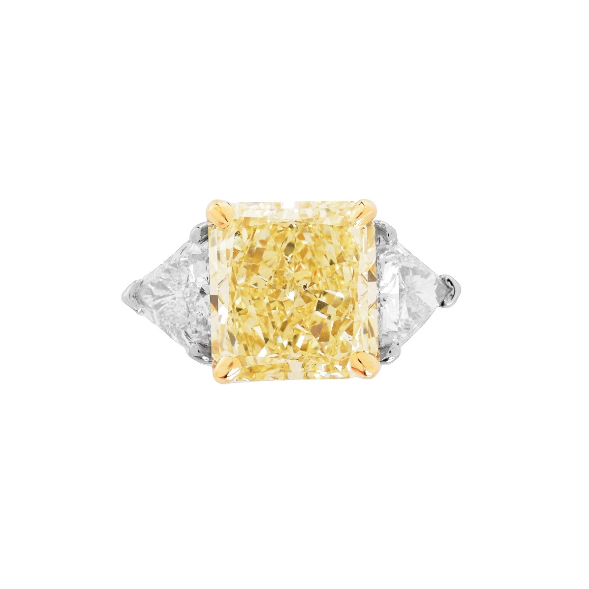 14.71ct Fancy Yellow Diamond Engagement Ring