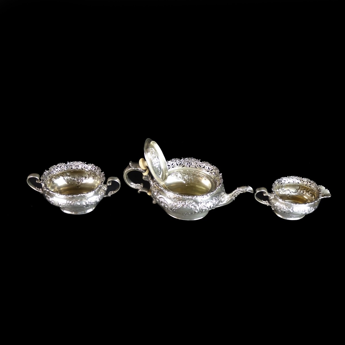 W.M. B. Durgin Co. Sterling Tea Set