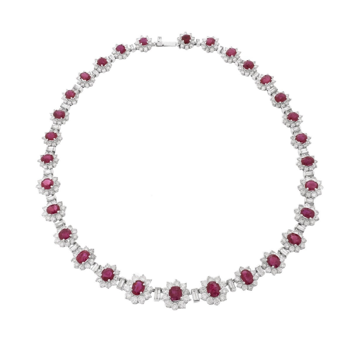 Ruby and Diamond Jewelry Suite