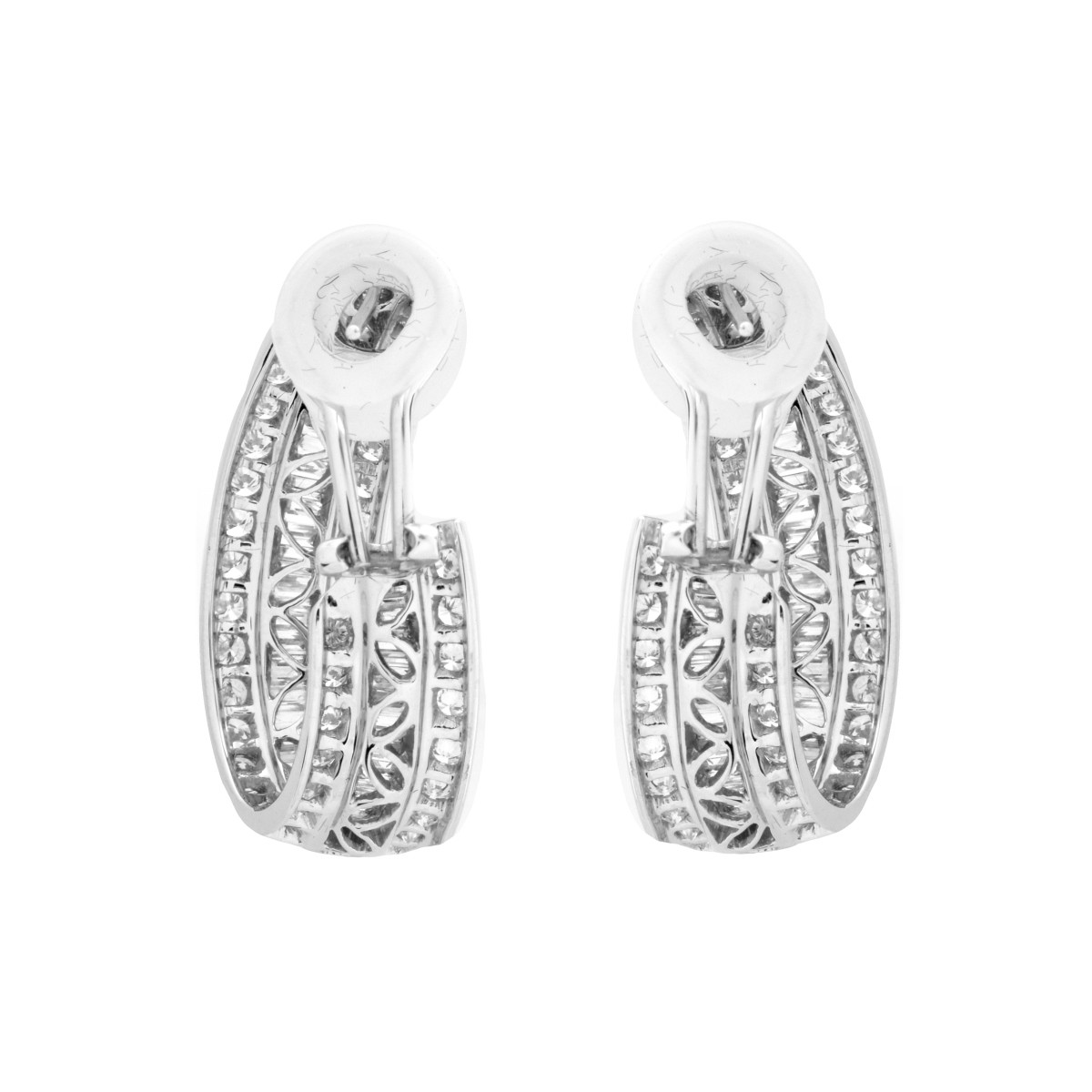 Diamond and 18K Earrings