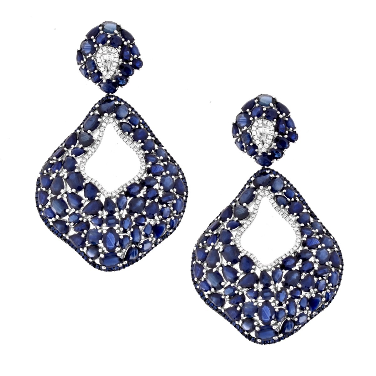 Sapphire and 18K Earrings