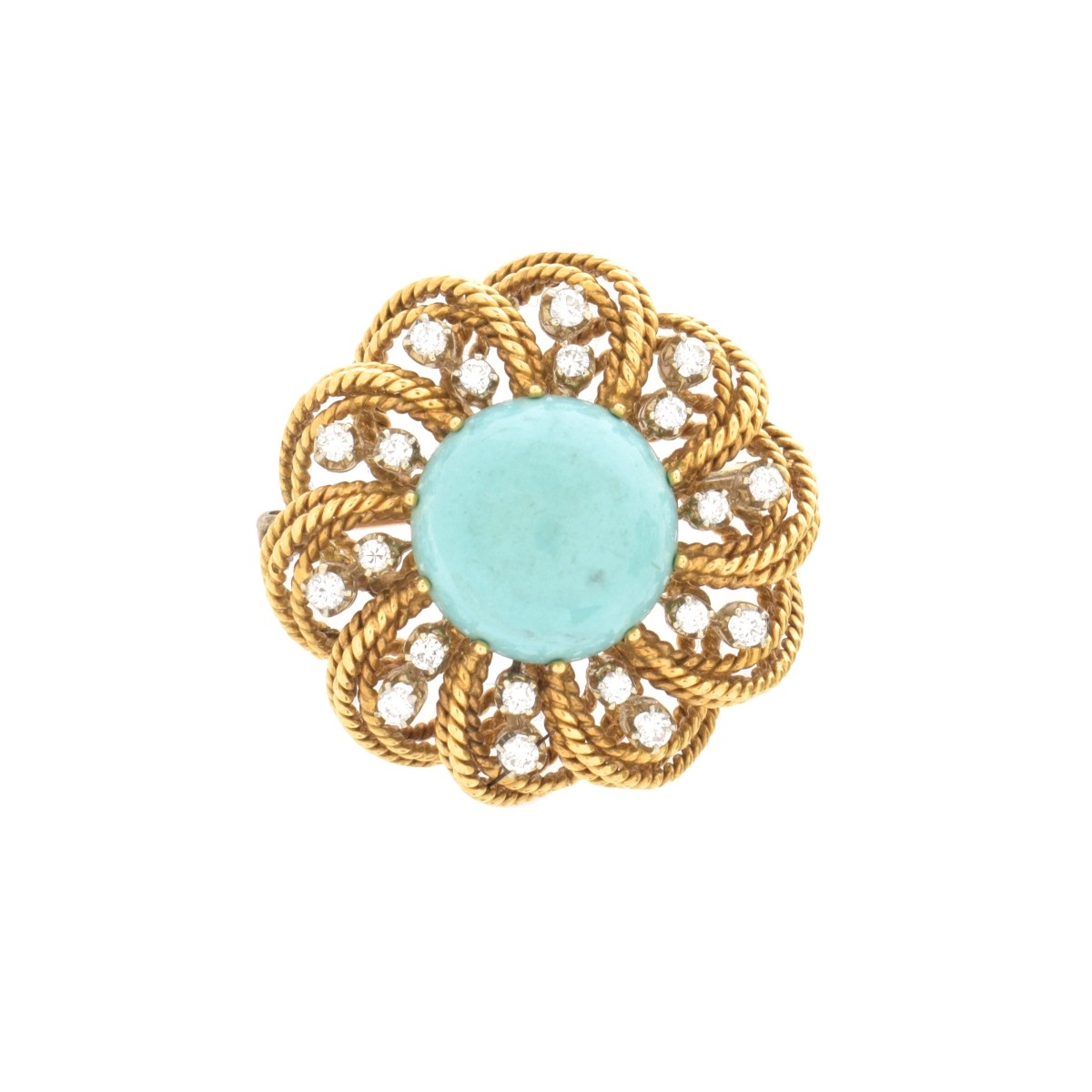 Turquoise, Diamond and 18K Jewelry