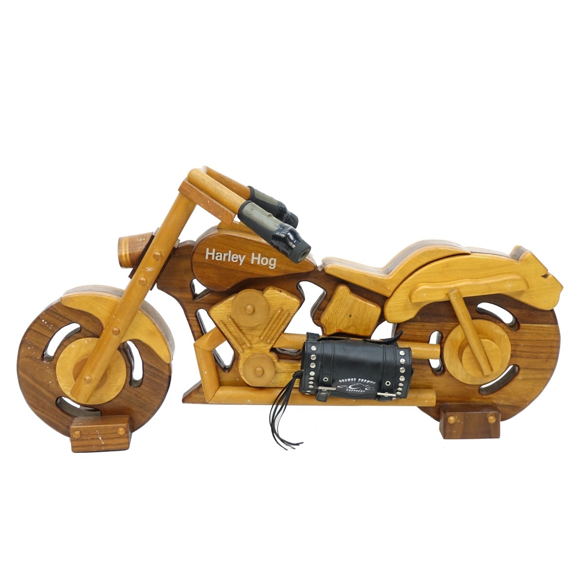 Harley Davidson Wood Carved "Harley Hog" Model