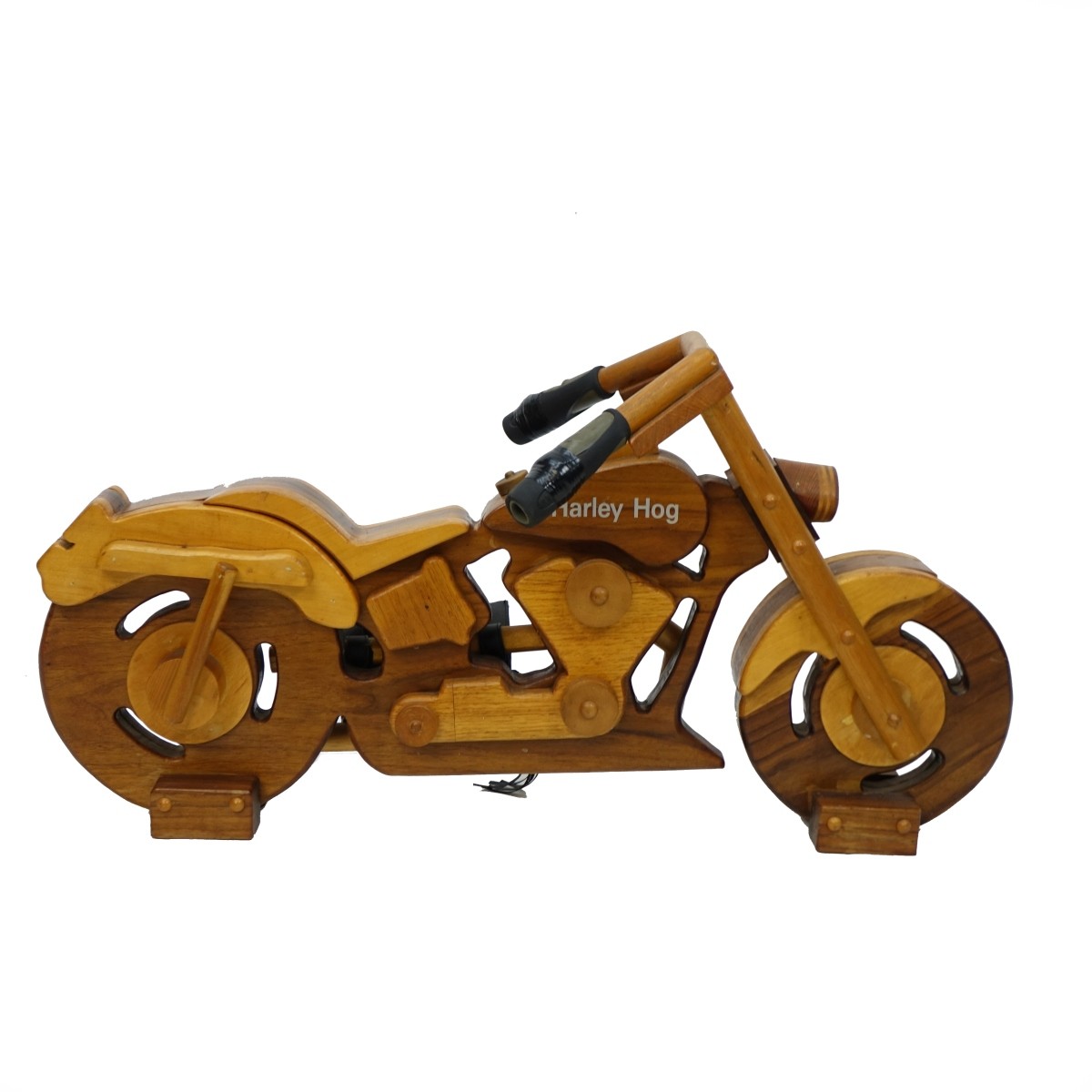 Harley Davidson Wood Carved "Harley Hog" Model