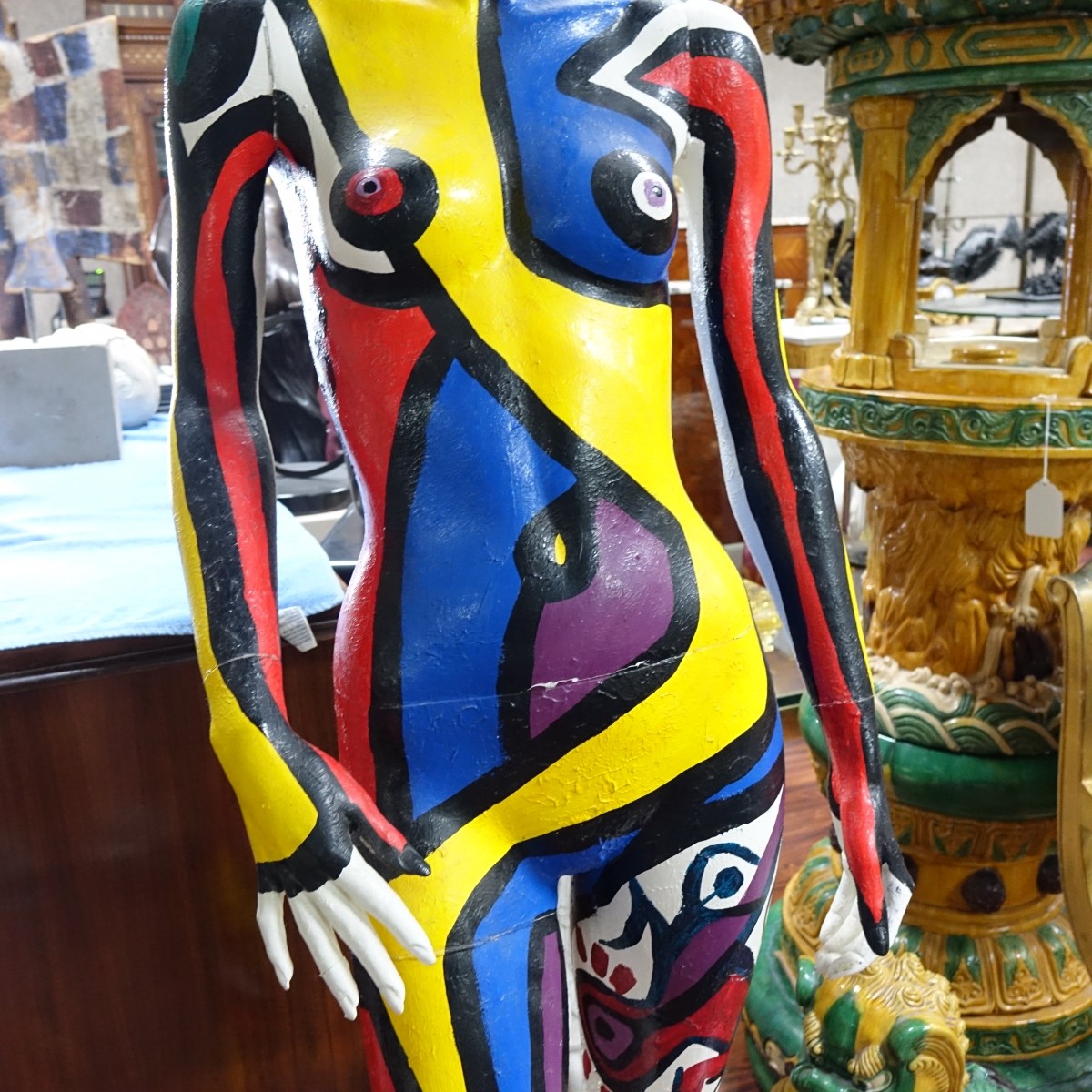 Modern Hand Painted Mannequin Signed