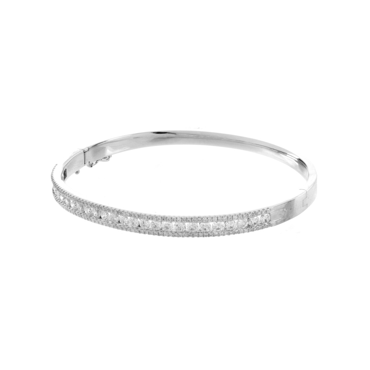 Diamond and 18K Bangle Bracelet