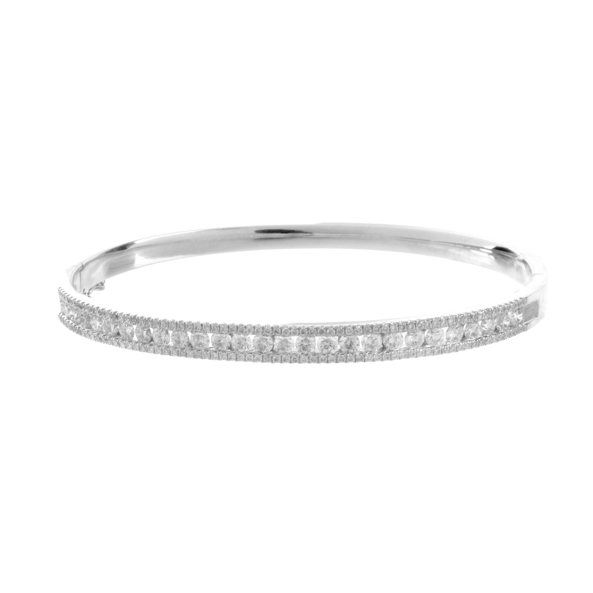 Diamond and 18K Bangle Bracelet