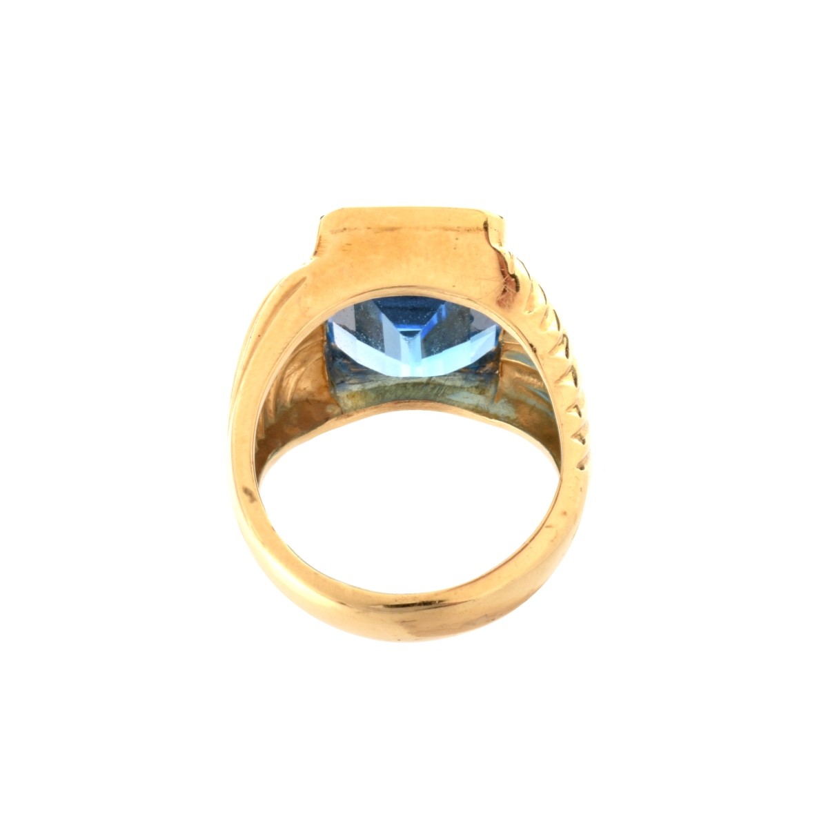 London Blue Topaz and 14K Ring