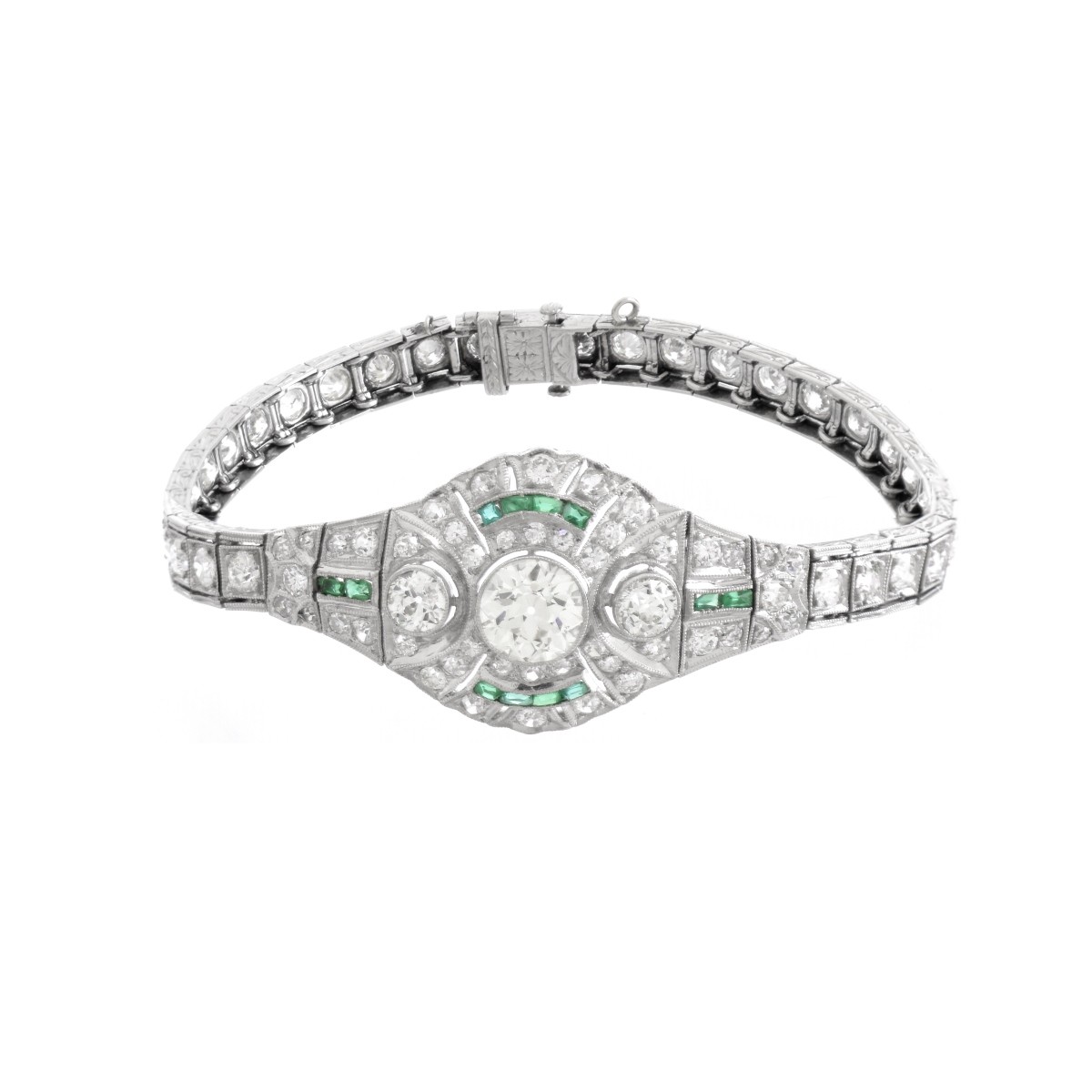 Art Deco Diamond and Platinum Bracelet