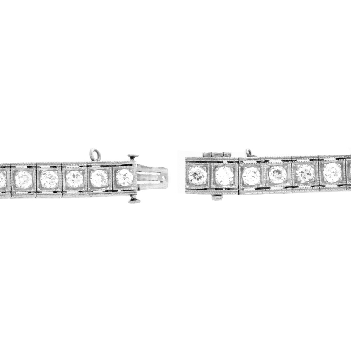 Art Deco Diamond and Platinum Bracelet