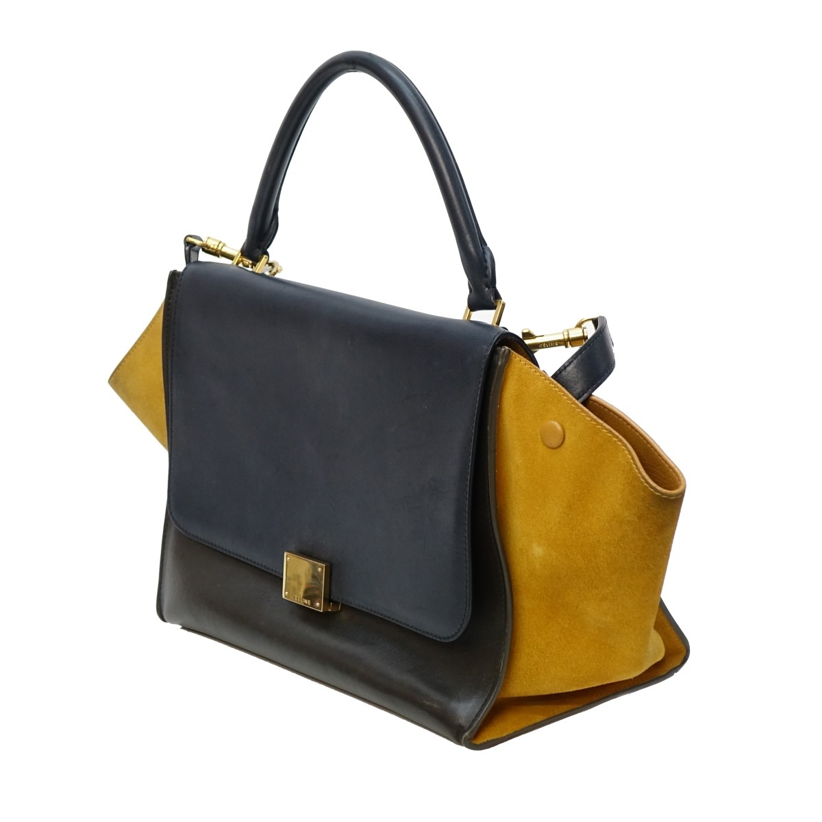 Celine Tri-Color Trapeze Shoulder Bag