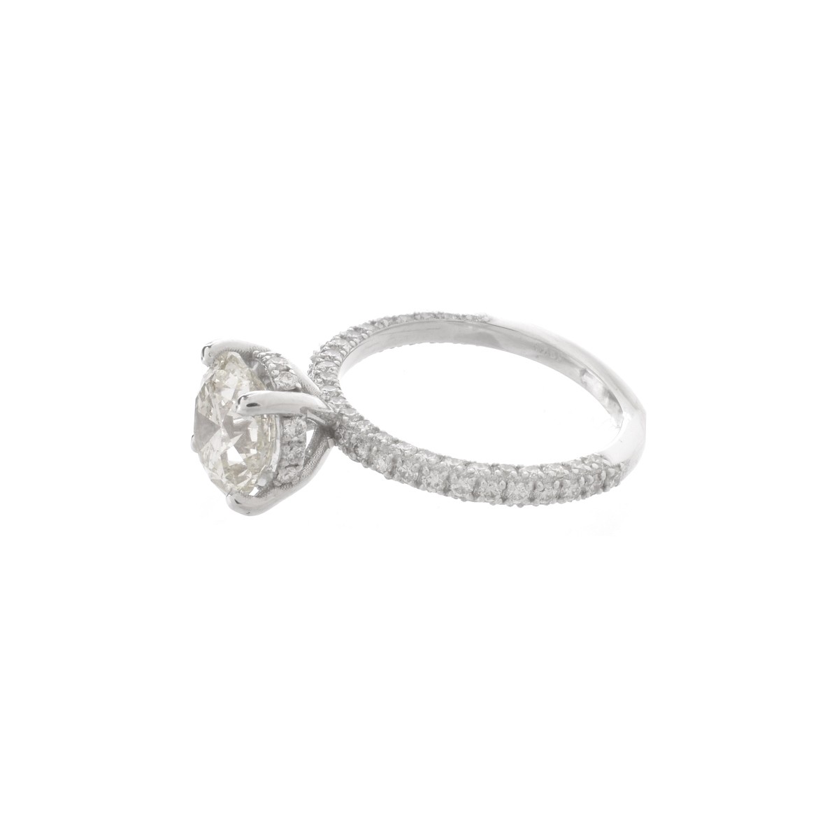 IGL Diamond and 18K Engagement Ring