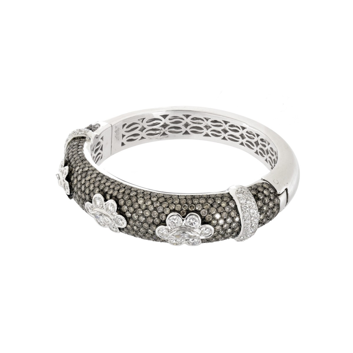 Diamond and 18K Bangle Bracelet