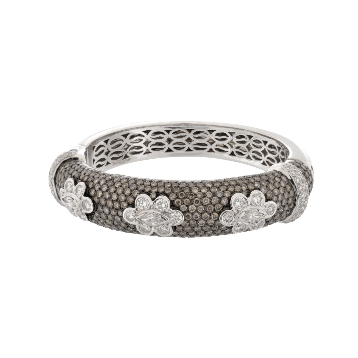 Diamond and 18K Bangle Bracelet