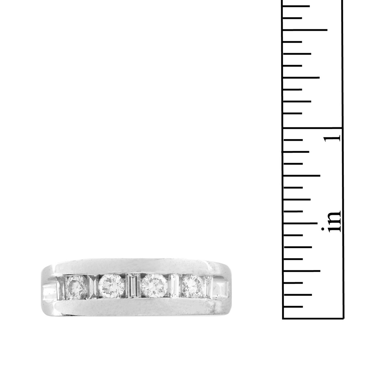 Man's Diamond and 14K Band