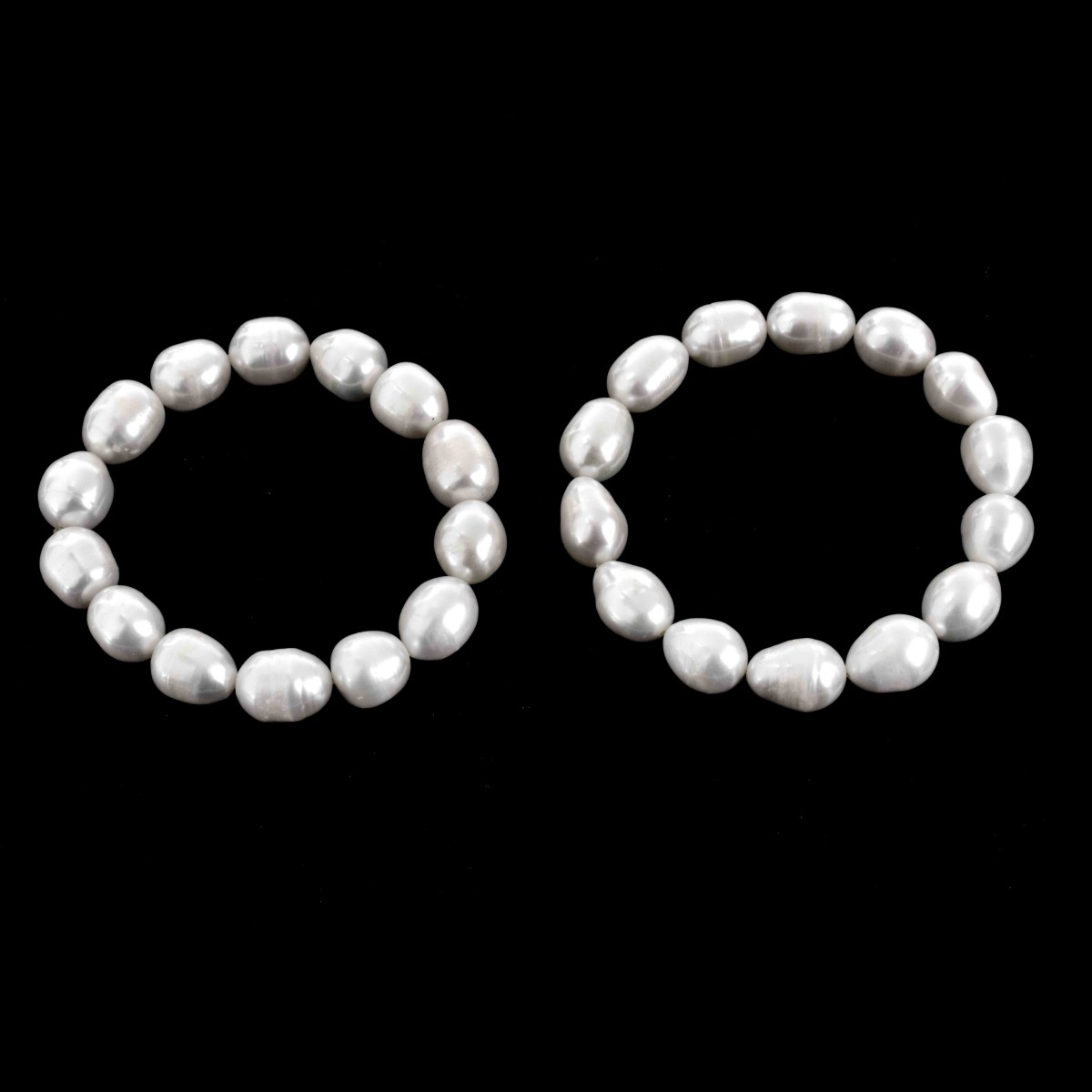 Two Baroque Pearl Bracelets