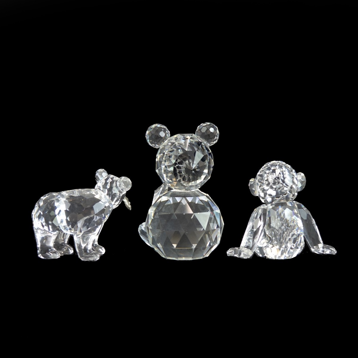 Three (3) Swarovski Crystal Figurines