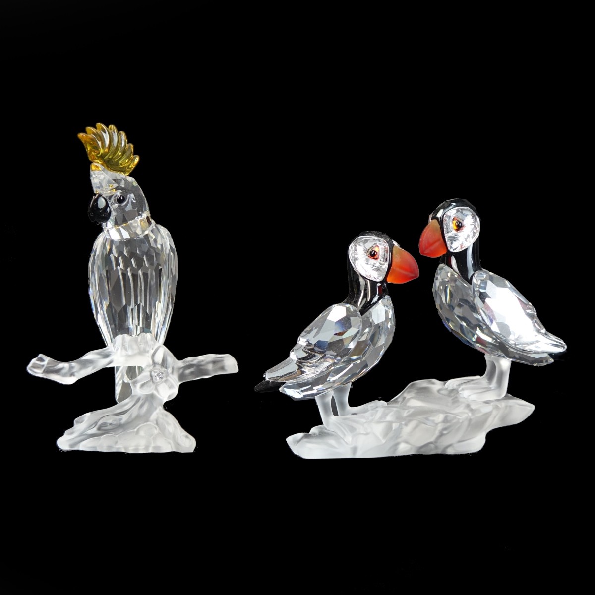 Two (2) Swarovski Bird Figurines