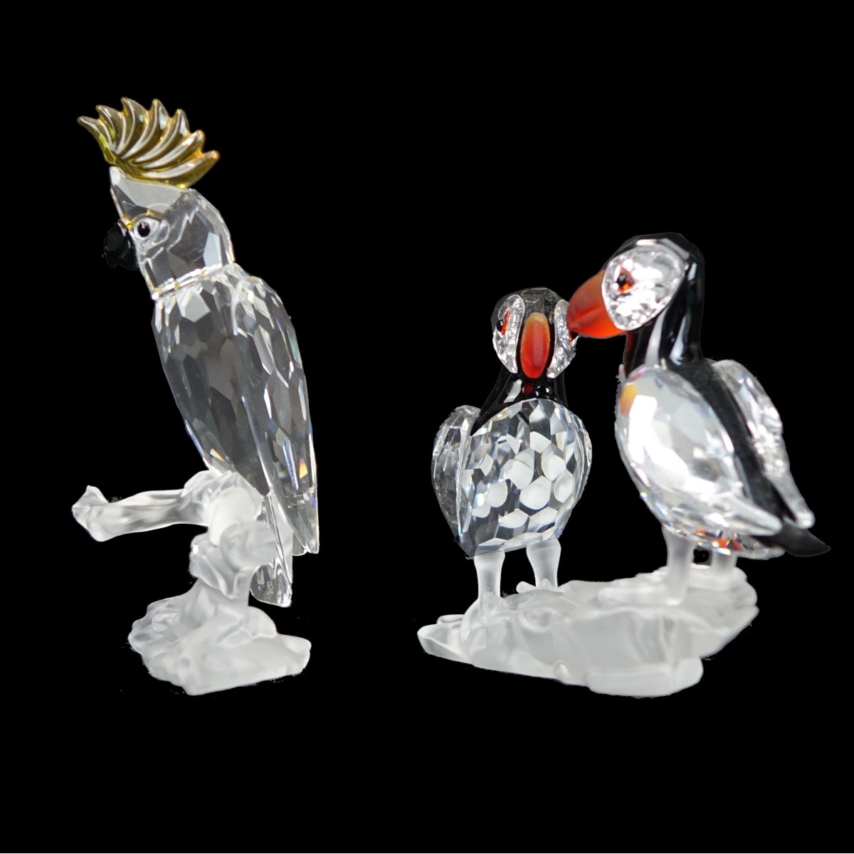 Two (2) Swarovski Bird Figurines