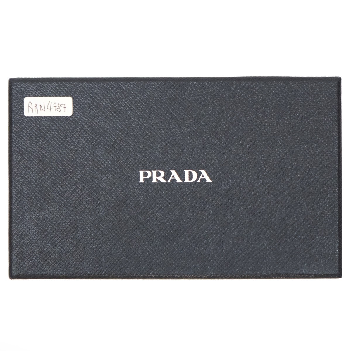 Prada Saffiano Front Logo Wallet with Chain Link