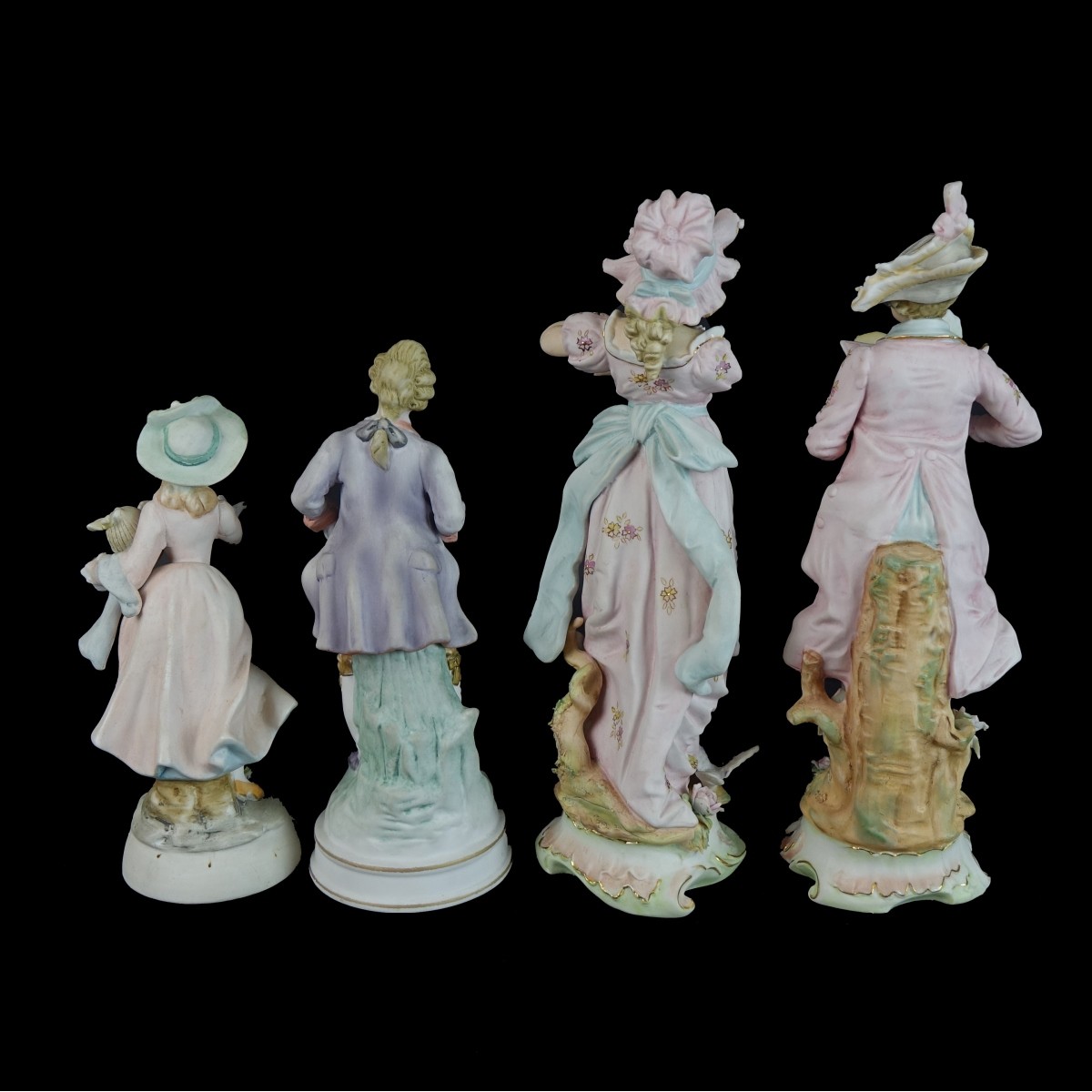Four (4) Dresden Style Figurines