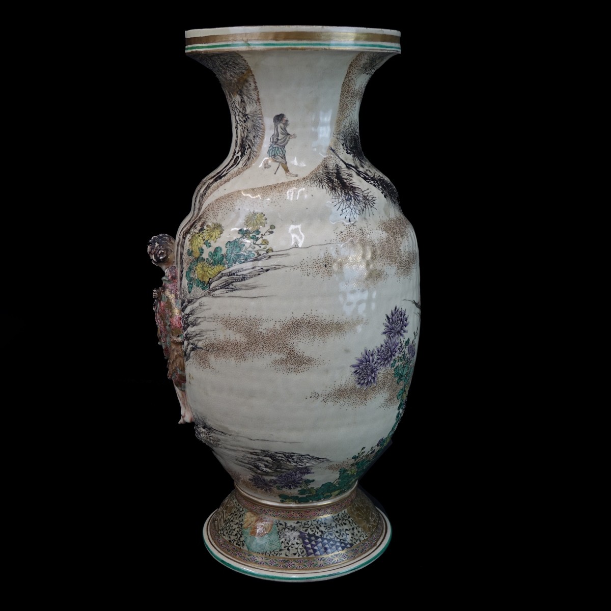 Antique Japanese Satsuma Vase