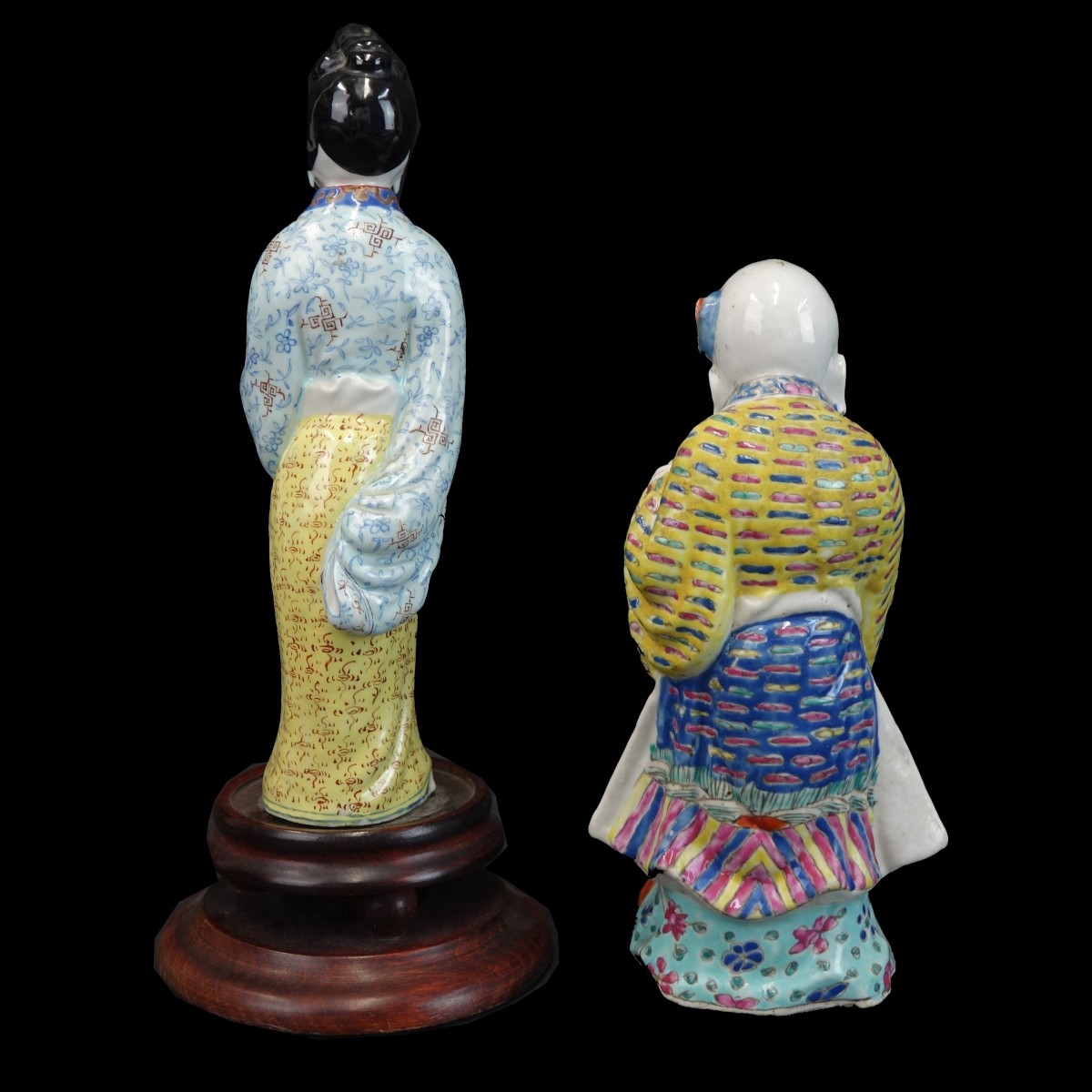 Two (2) Chinese Porcelain Immortal Figures