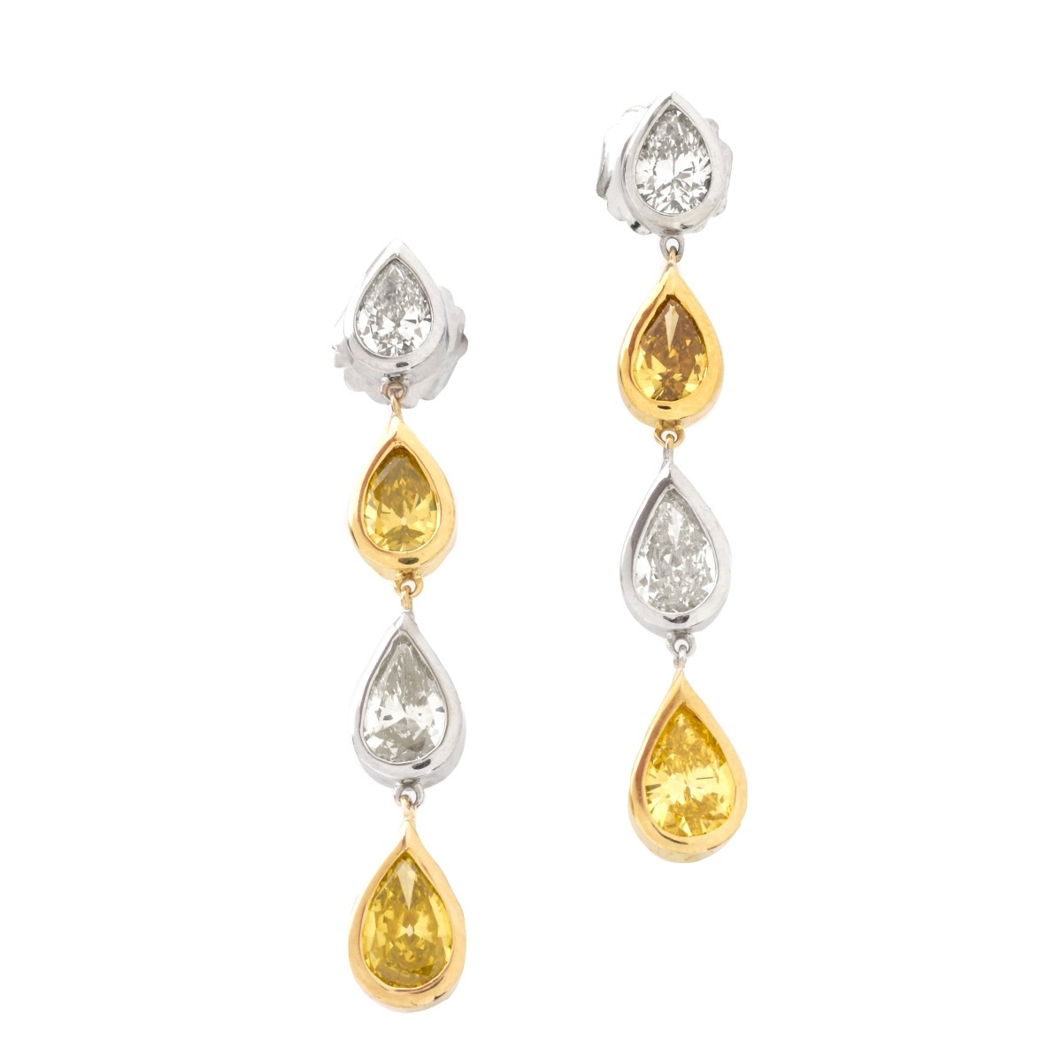 Diamond and 18K Earrings